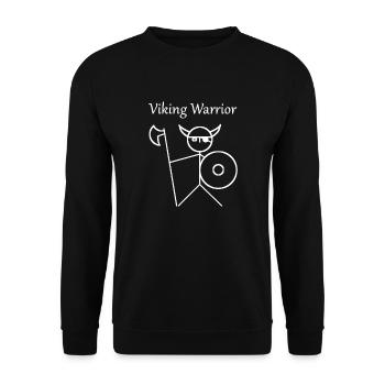 warriorw2 - Unisex Pullover - Schwarz - Vorne - Alina (178cm) & Michal (187cm)