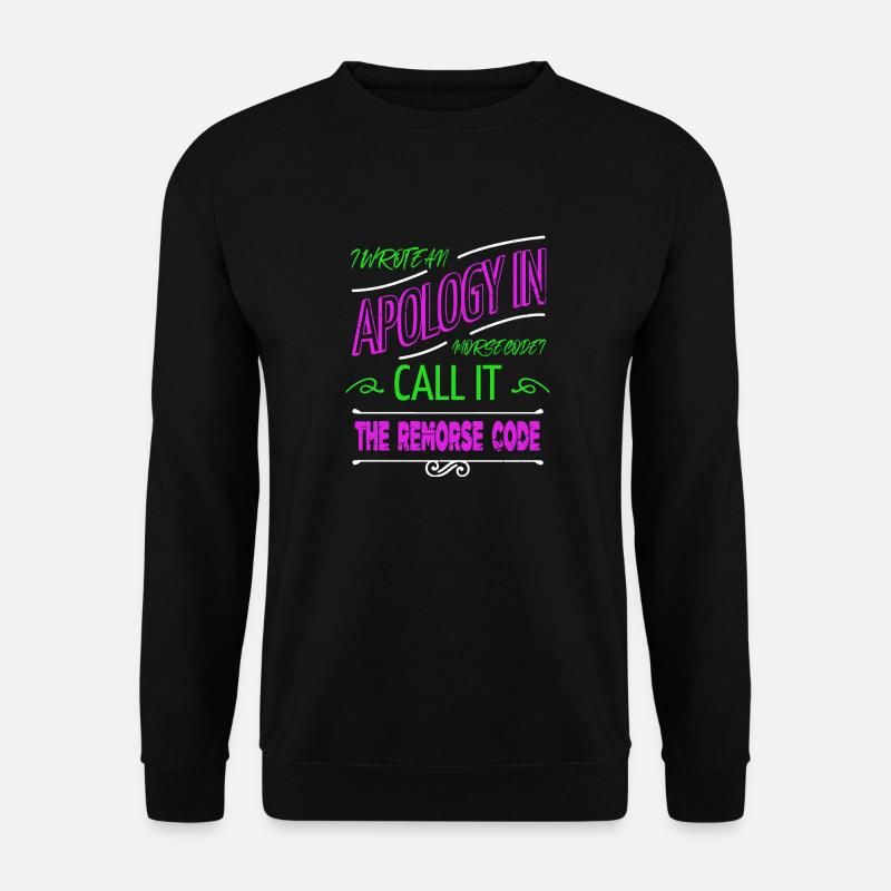 college student programming computer language - Unisex Pullover - Schwarz