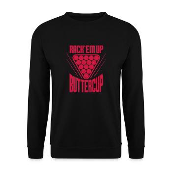 Rack Em Up - 8 Jeux de billard à balles Amoureux de la piscine - Sweat-shirt Unisexe - noir - Devant - Alina (178cm) & Michal (187cm)