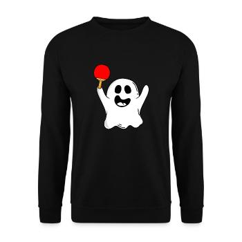 tennis de table ping pong tennis de table pour halloween - Sweat-shirt Unisexe - noir - Devant - Alina (178cm) & Michal (187cm)