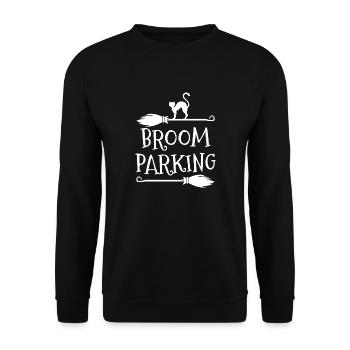 Parking balai - Sweat-shirt Unisexe - noir - Devant - Alina (178cm) & Michal (187cm)