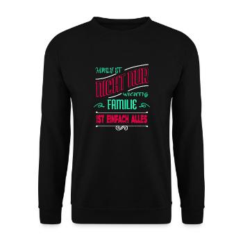 asatru familienwappen weihnachten geschenk witzig - Unisex Pullover - Schwarz - Vorne - Alina (178cm) & Michal (187cm)