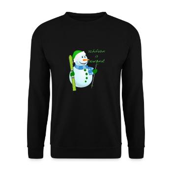Leiwand Schifoan - Unisex Pullover - Schwarz - Vorne - Alina (178cm) & Michal (187cm)