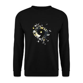 Splash couleur numéro 9 - Sweat-shirt Unisexe - noir - Devant - Alina (178cm) & Michal (187cm)