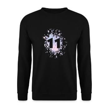 Splash couleur numéro 11 - Sweat-shirt Unisexe - noir - Devant - Alina (178cm) & Michal (187cm)