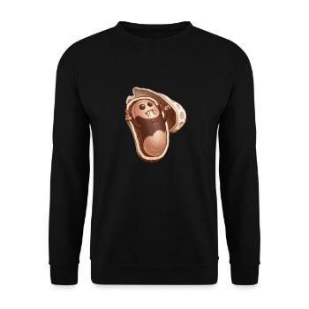 COUNT PEANUT - Unisex Sweatshirt - black - Front - Alina (178cm) & Michal (187cm)