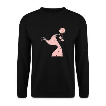 Unwirkliche Kreatur - Unisex Pullover - Schwarz - Vorne - Alina (178cm) & Michal (187cm)