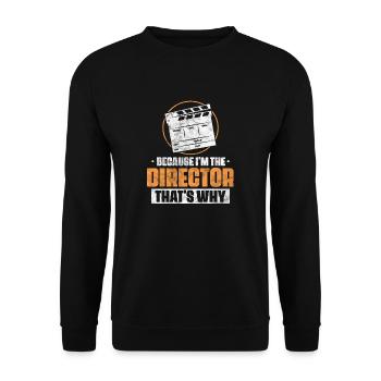 Parce que je suis le réalisateur C’est pourquoi - Sweat-shirt Unisexe - noir - Devant - Alina (178cm) & Michal (187cm)