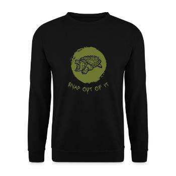 Snap out of it.. - Unisex Sweatshirt - black - Front - Alina (178cm) & Michal (187cm)