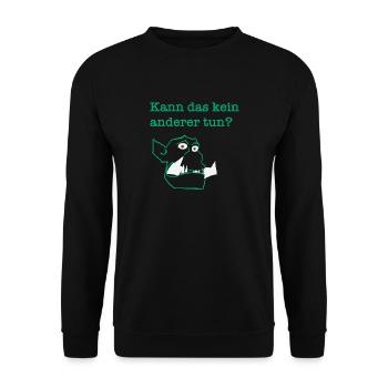 Kann das kein anderer tun / machen? - Unisex Pullover - Schwarz - Vorne - Alina (178cm) & Michal (187cm)