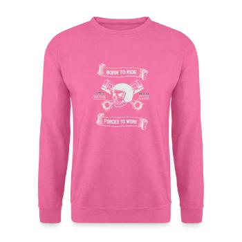 Born To Ride MC Skull Piston Design - Unisex Sweatshirt - pink - Front