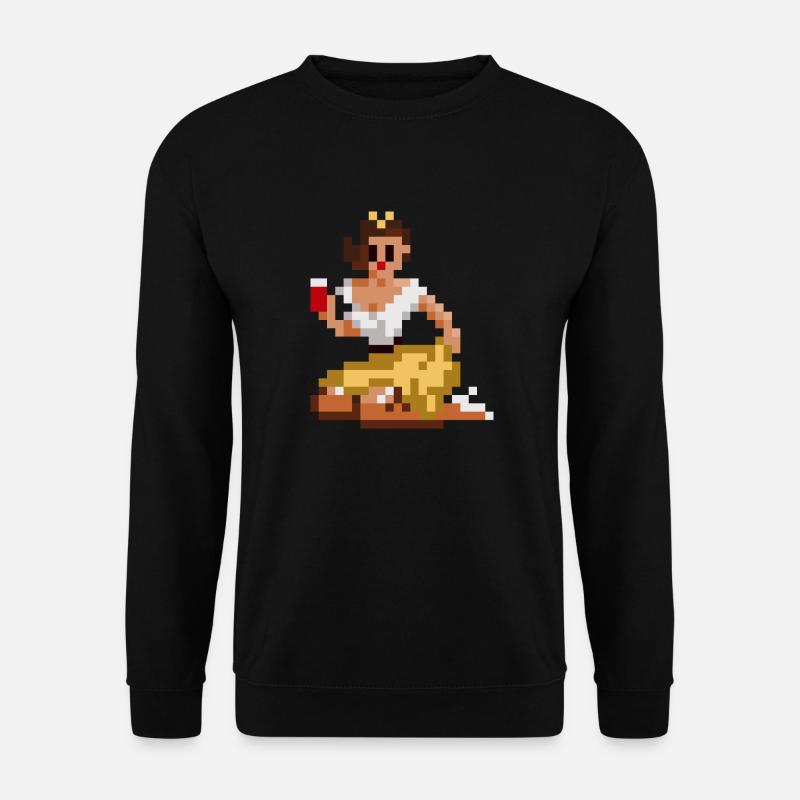 pixel pinup - Unisex Pullover - Schwarz