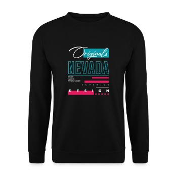 Nevada - Unisex Pullover - Schwarz - Vorne - Alina (178cm) & Michal (187cm)