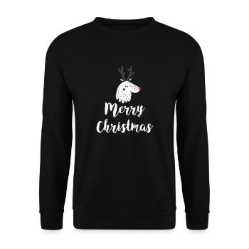 Joyeux Noël - Sweat-shirt Unisexe - noir - Devant - Alina (178cm) & Michal (187cm)