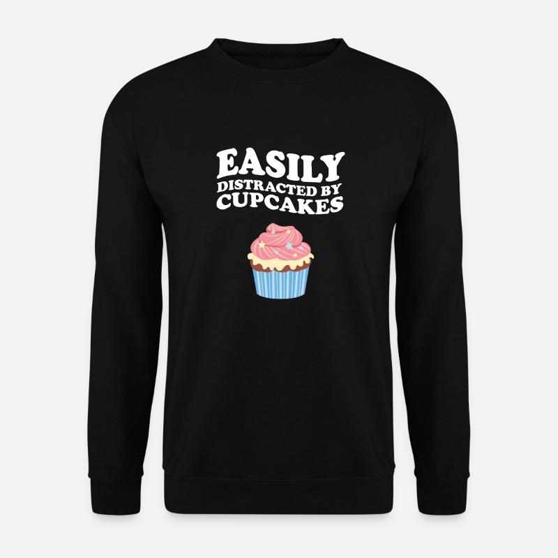 Easily Distracted By Cupcakes - Unisex Sweatshirt - black