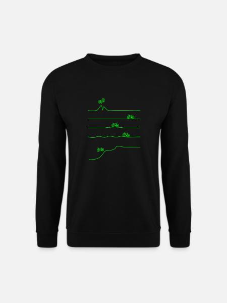 Fahrrad Downhill Mountainbike Stunt - Unisex Pullover - Schwarz