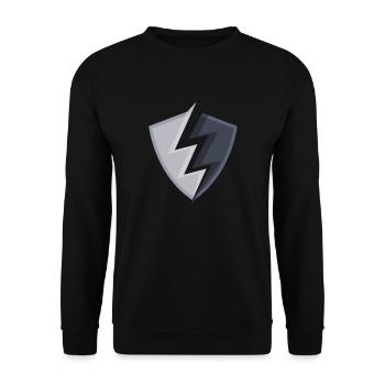 Wappen logo - Unisex Pullover - Schwarz - Vorne - Alina (178cm) & Michal (187cm)