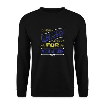 Egalite Wine Spritzer Dog Breed Wine Lover - Unisex Sweatshirt - black - Front - Alina (178cm) & Michal (187cm)