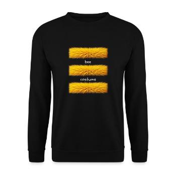 bee costume - Unisex Sweatshirt - black - Front - Alina (178cm) & Michal (187cm)