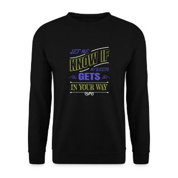 quote joke volleyball sport love churrascada - Unisex Pullover - Schwarz - Vorne - Alina (178cm) & Michal (187cm)
