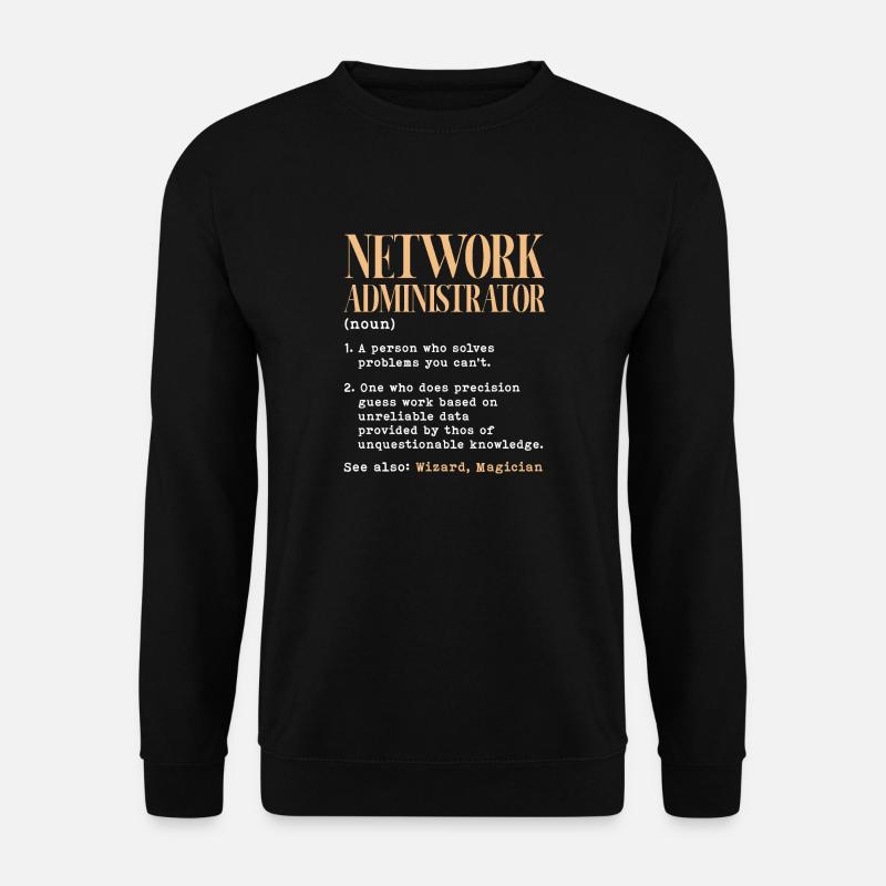 Network administrator Definition - Unisex Pullover - Schwarz