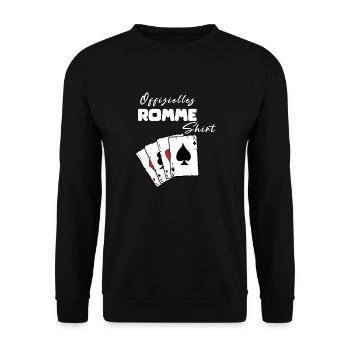 Rummy Official Shirt - Unisex Sweatshirt - black - Front - Alina (178cm) & Michal (187cm)