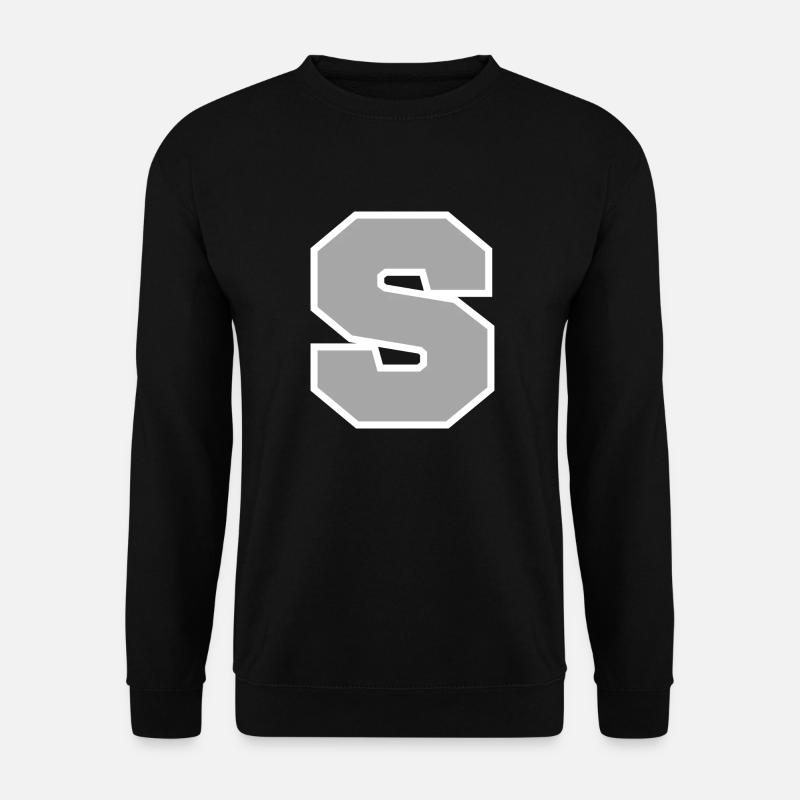Letter S Sport - Unisex Sweatshirt - black
