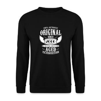 Original 2006 vintage vintage retro birthday - Unisex Sweatshirt - black - Front - Alina (178cm) & Michal (187cm)