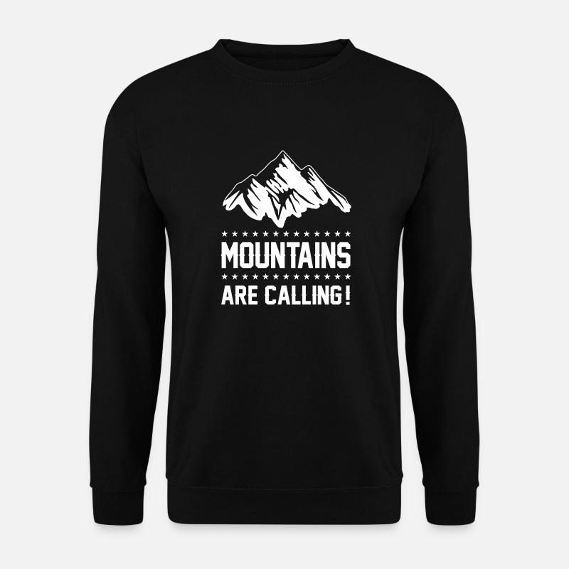 mountains berge are calling - Unisex Sweatshirt - black