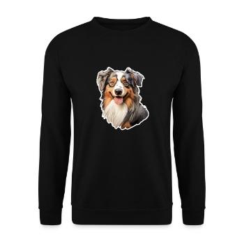 Berger australien - Sweat-shirt Unisexe - noir - Devant - Alina (178cm) & Michal (187cm)