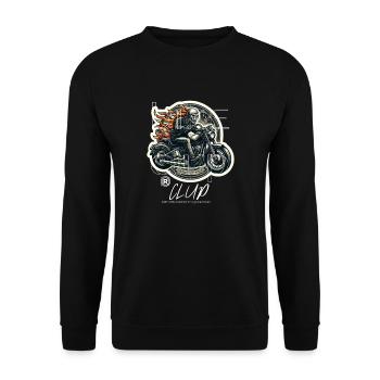Couvercle de moto - Sweat-shirt Unisexe - noir - Devant - Alina (178cm) & Michal (187cm)