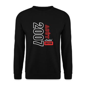 Limited Edition Birthday Gift August 2007 - Unisex Sweatshirt - black - Front - Alina (178cm) & Michal (187cm)