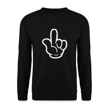 Bande dessinée à la main - Sweat-shirt Unisexe - noir - Devant - Alina (178cm) & Michal (187cm)