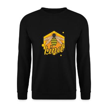 The bee whisperer Design for a beekeeper - Unisex Sweatshirt - black - Front - Alina (178cm) & Michal (187cm)