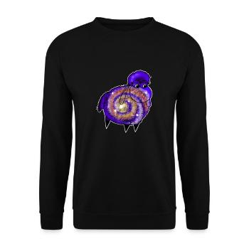 Wolly Sheepling Galaxy Gaming - Unisex Sweatshirt - black - Front - Alina (178cm) & Michal (187cm)