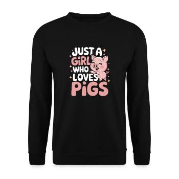 Animal cochon - Sweat-shirt Unisexe - noir - Devant - Alina (178cm) & Michal (187cm)