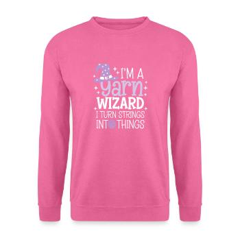 Magie de la laine et créativité - Sweat-shirt Unisexe - rose - Devant