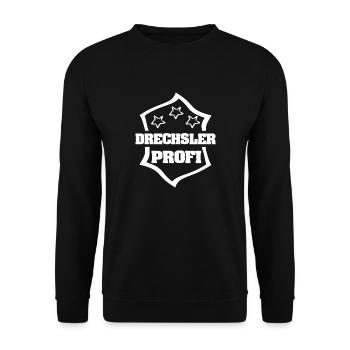 Occupation Woodturner - Unisex Sweatshirt - black - Front - Alina (178cm) & Michal (187cm)