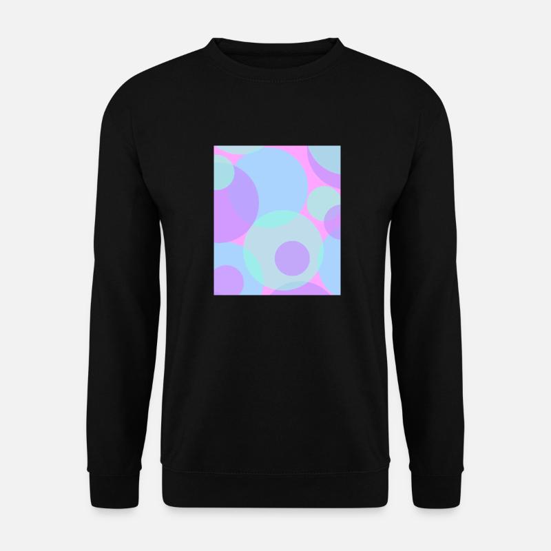 Punkte in Pastell - Unisex Pullover - Schwarz