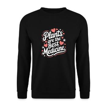 Végétarien Végétalien Végétarien Végétarien - Sweat-shirt Unisexe - noir - Devant - Alina (178cm) & Michal (187cm)