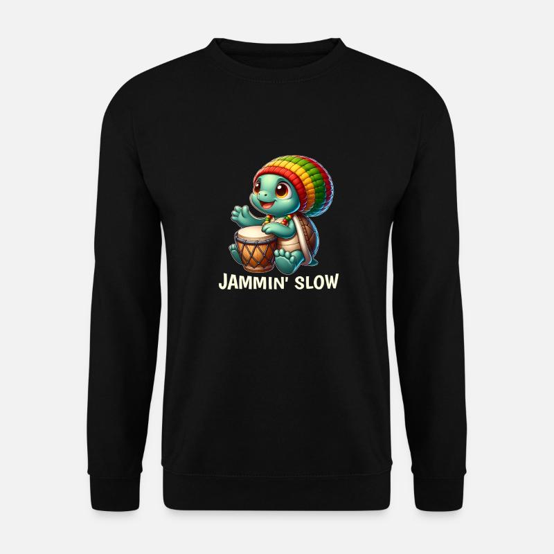 Reggae Turtle - Unisex Sweatshirt - black