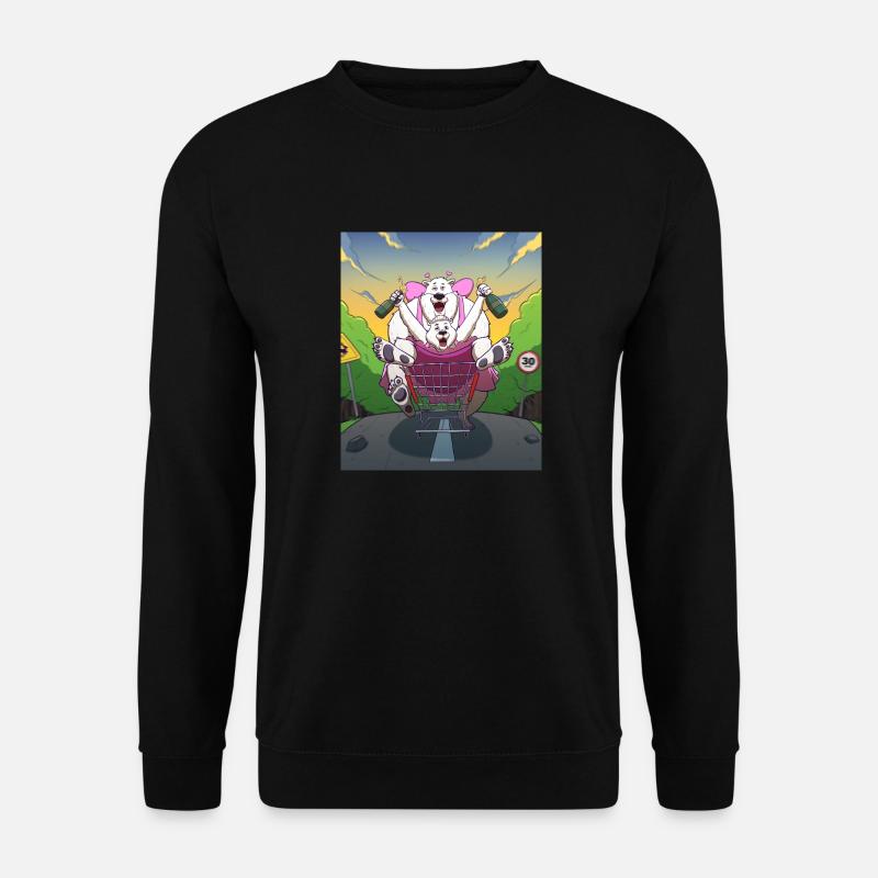 Tipsy Bears - Unisex Pullover - Schwarz