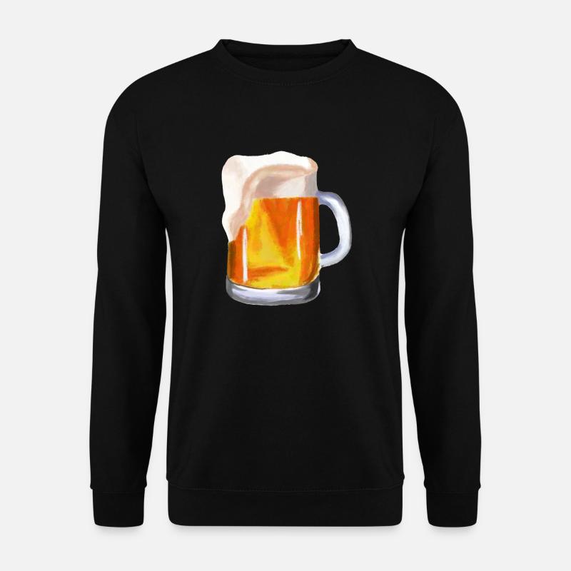 Bier 20240807074229 - Unisex Pullover - Schwarz