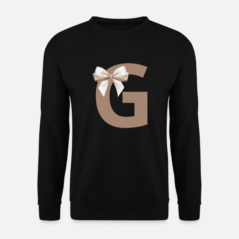 Buchstabe G Knoten - Unisex Pullover - Schwarz