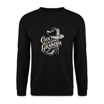 Danse en ligne cool Country Papy - Sweat-shirt Unisexe - noir - Devant - Alina (178cm) & Michal (187cm)