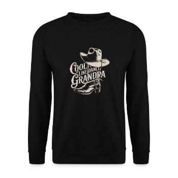 Danse en ligne cool Country Papy - Sweat-shirt Unisexe - noir - Devant - Alina (178cm) & Michal (187cm)