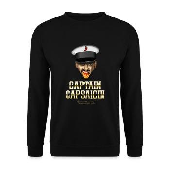 Capitaine Capsaicin Chili T-Shirt - Sweat-shirt Unisexe - noir - Devant - Alina (178cm) & Michal (187cm)