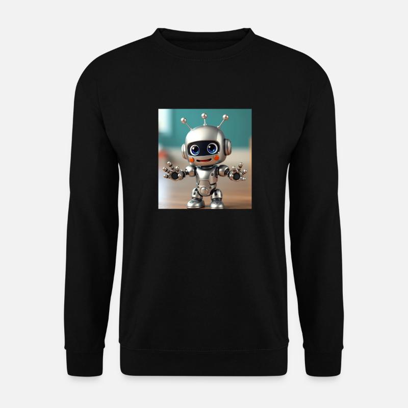 Lustiges Roboter Design - Unisex Pullover - Schwarz