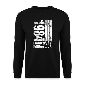 1984 - Birthday - 40 years - Unisex Sweatshirt - black - Front - Alina (178cm) & Michal (187cm)