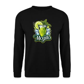 Mojito aperitif - Unisex Sweatshirt - black - Front - Alina (178cm) & Michal (187cm)